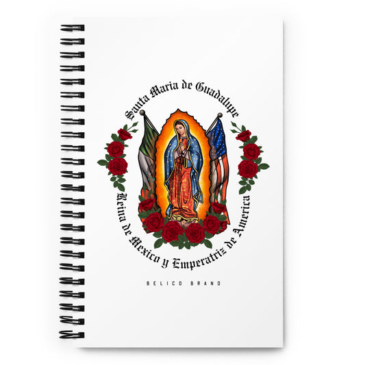Guadalupana Spiral notebook