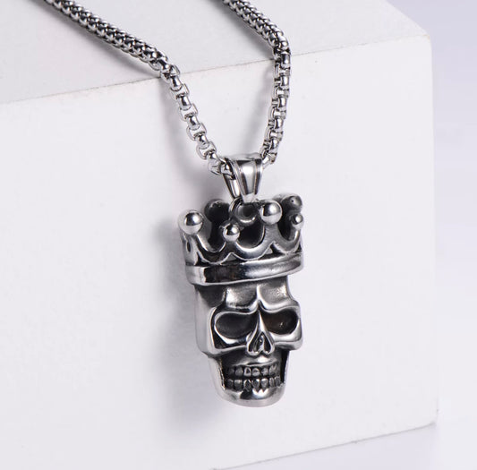 Belico Skull Necklace Silver